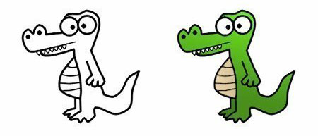Как нарисовать крокодил 