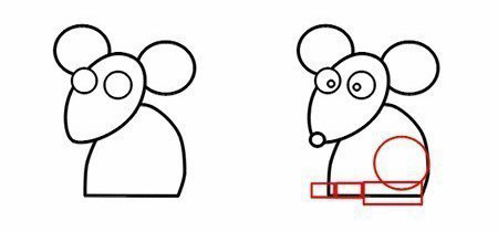 Как нарисовать мышь поэтапно