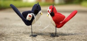 Твиттер птички в наушниках